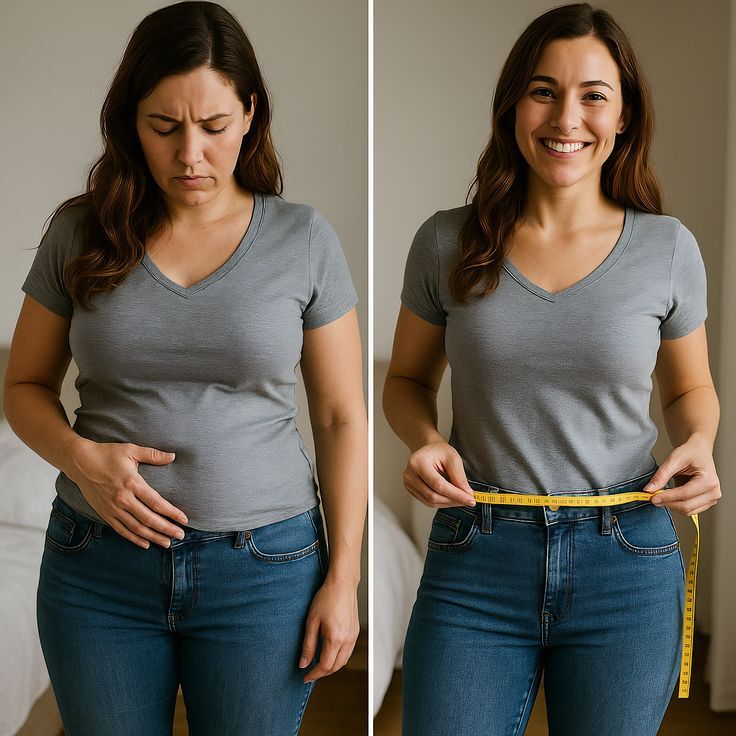 Before after body transformation result