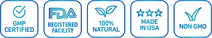 CitrusBurn FDA GMP certified badges